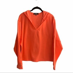 Lulus V-Neck Pullover Hoodie Sweatshirt NWT Size Small